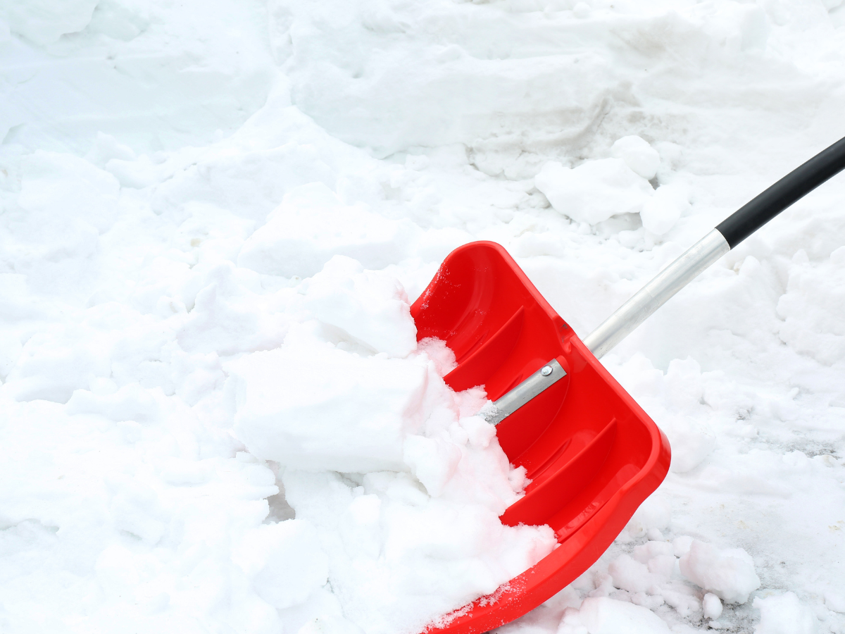 山梨の雪かき画像