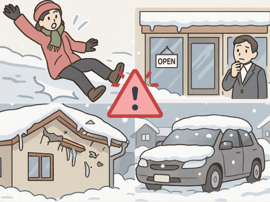 山梨県の雪かき・除雪放置のリスク