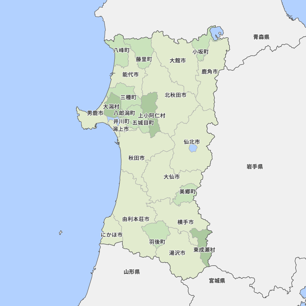 秋田県地図